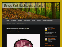 Tablet Screenshot of devouparktrails.com